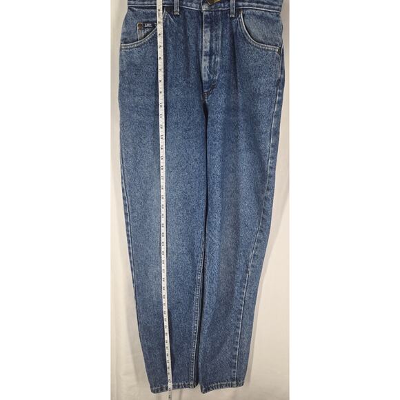 LEE VINTAGE WOMEN'S BLUE TAPERED RELAXED JEANS – SIZE 12 LONG (29.5" W x 33" I) - Picture 11 of 15